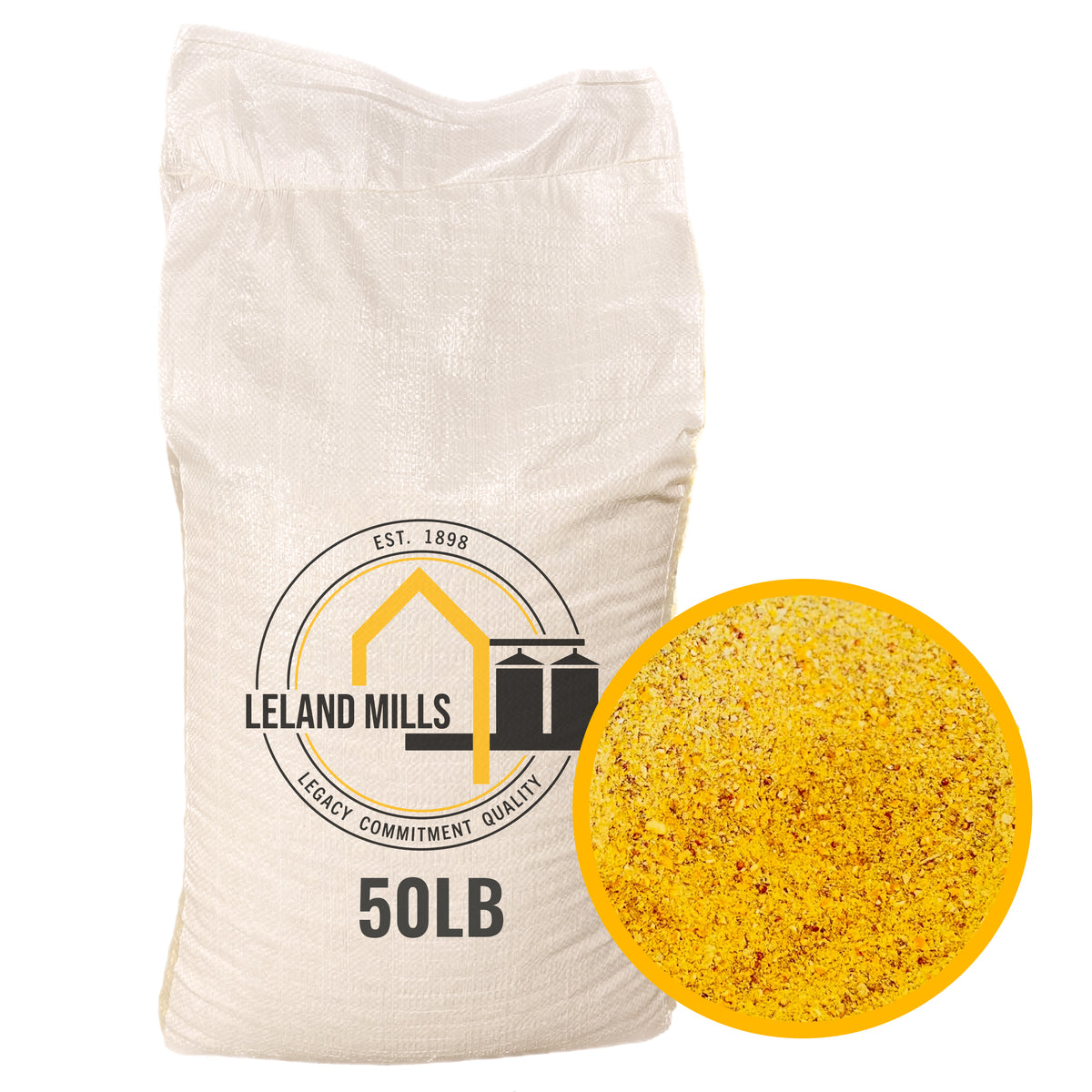 18% Layer Mash Chicken Feed 50lb Bag by Leland Mills