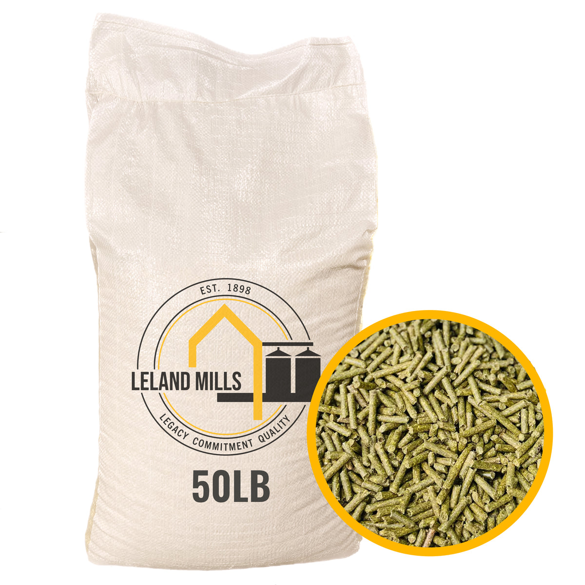 Pellets de alfalfa para recogida y entrega local