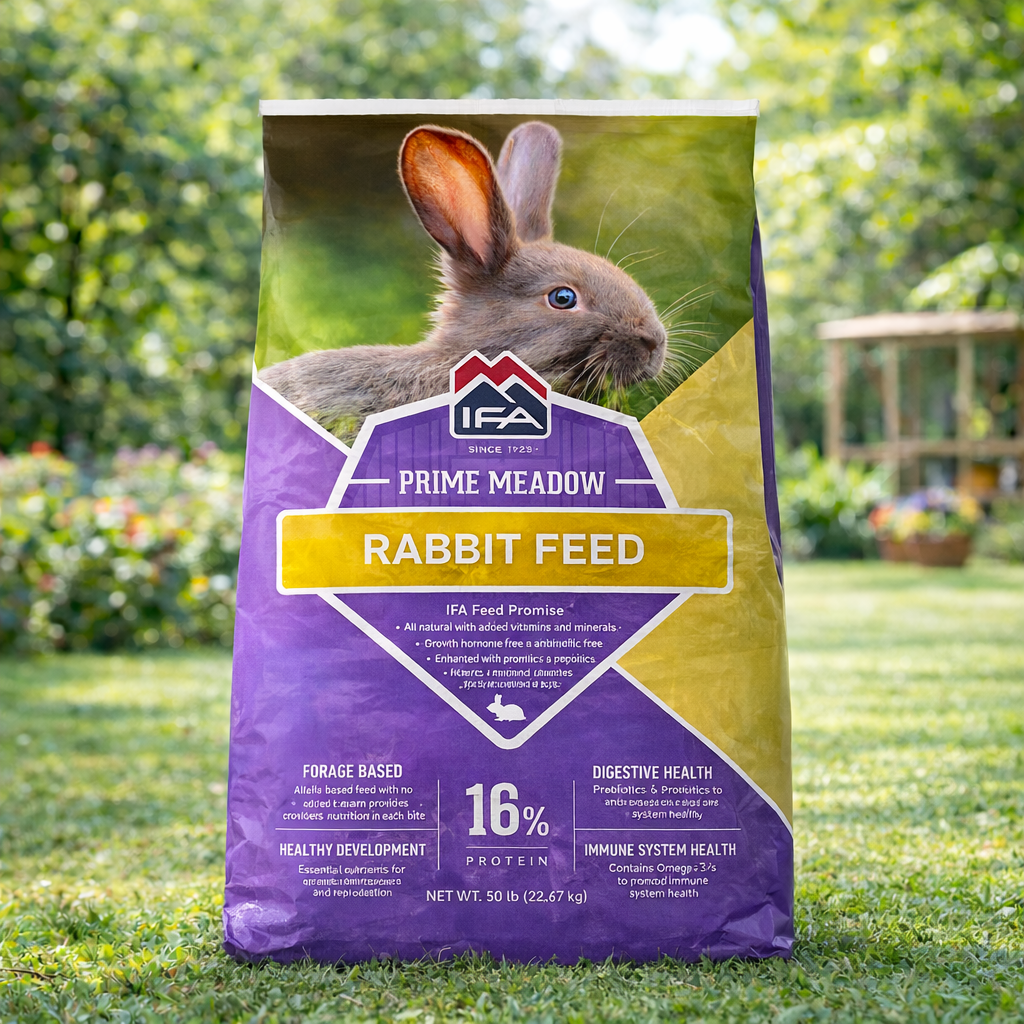 Ifa Rabbit Food Rabbit Pellet Feed – 16% Protein (50 lb) | Complete Nutrition - Leland ...