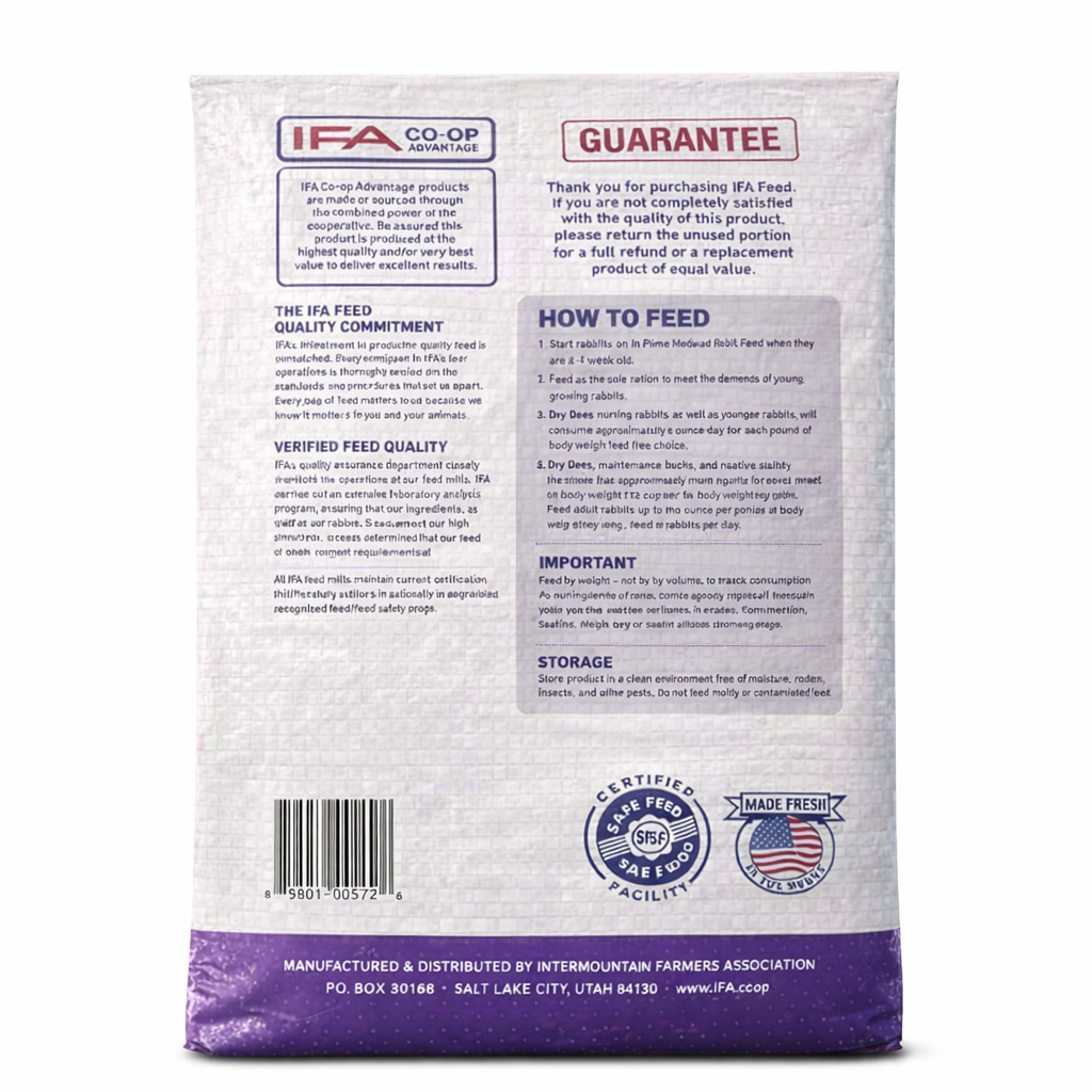 Ifa Rabbit Food Rabbit Pellet Feed – 16% Protein (50 lb) | Complete Nutrition - Leland ...
