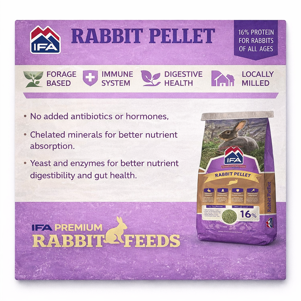 Rabbit Pellet Feed – 16% Protein (50 lb) | Complete Nutrition - Leland ...