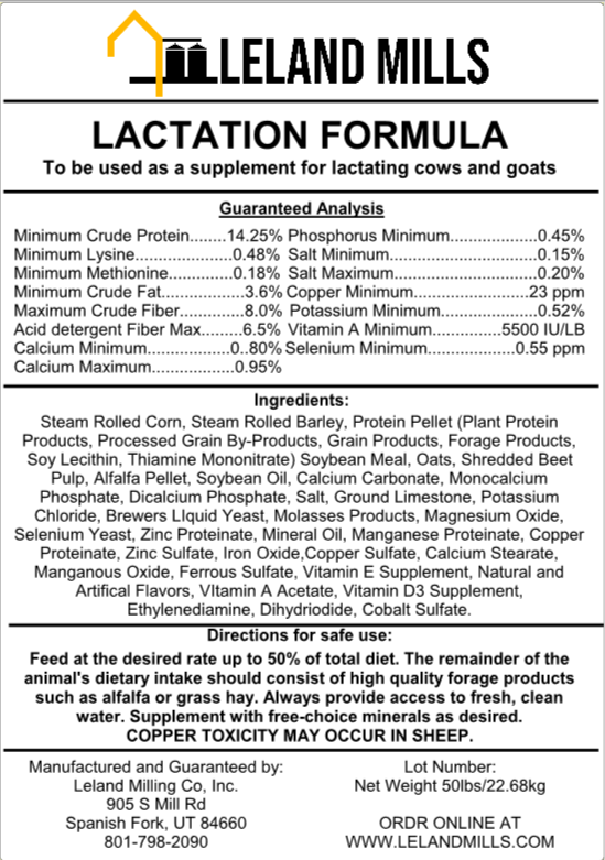 Lactation Formula