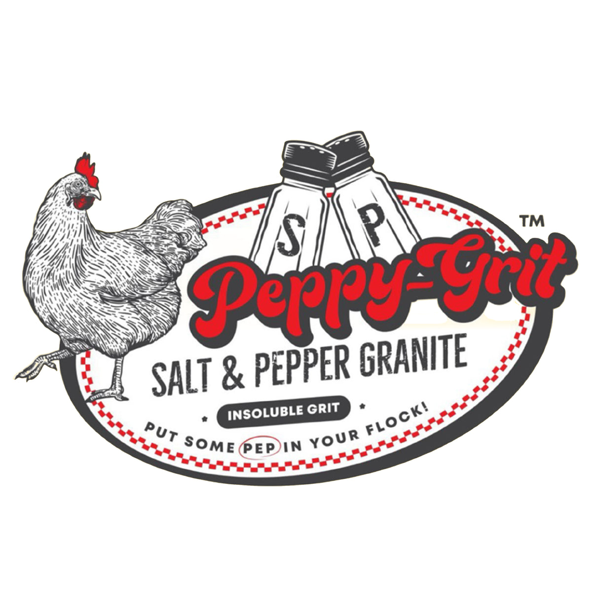 Peppy-Grit: Essential Grit for Healthy Chickens - 25LB Bag