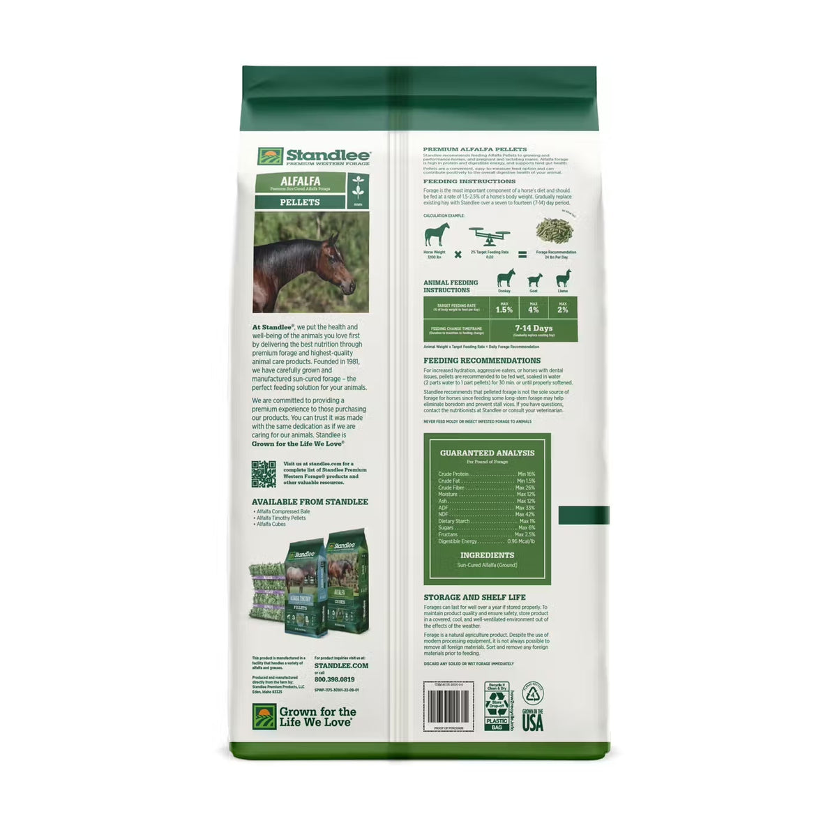 Standlee Alfalfa Pellets – 40 lb Bag