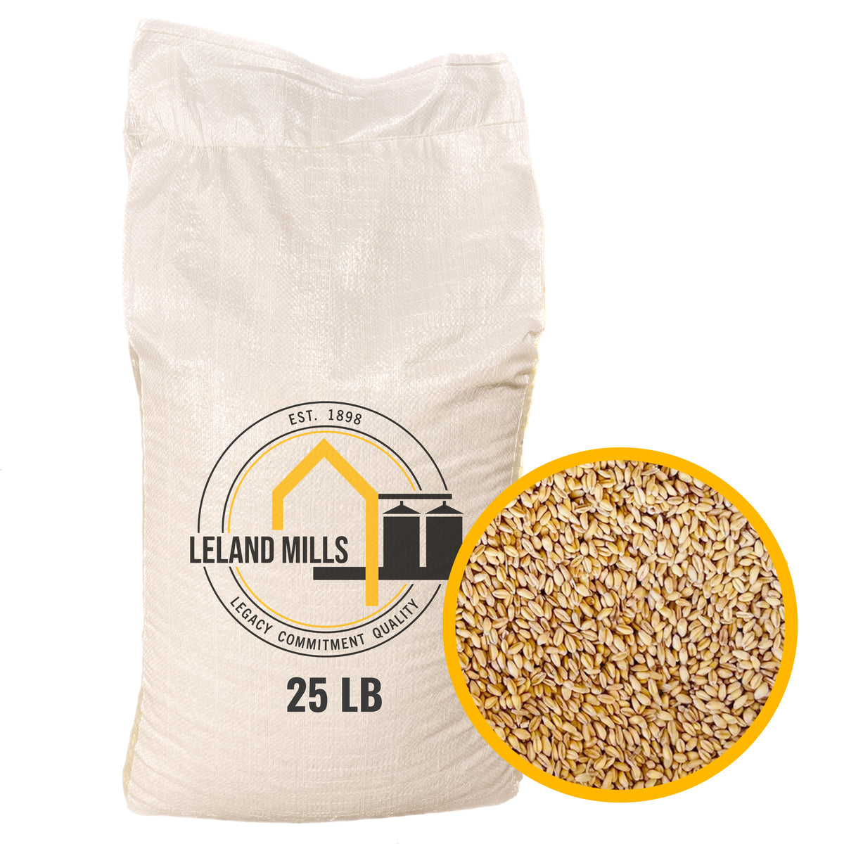 Whole Soft White Wheat 25LB Bag Chicken Feed